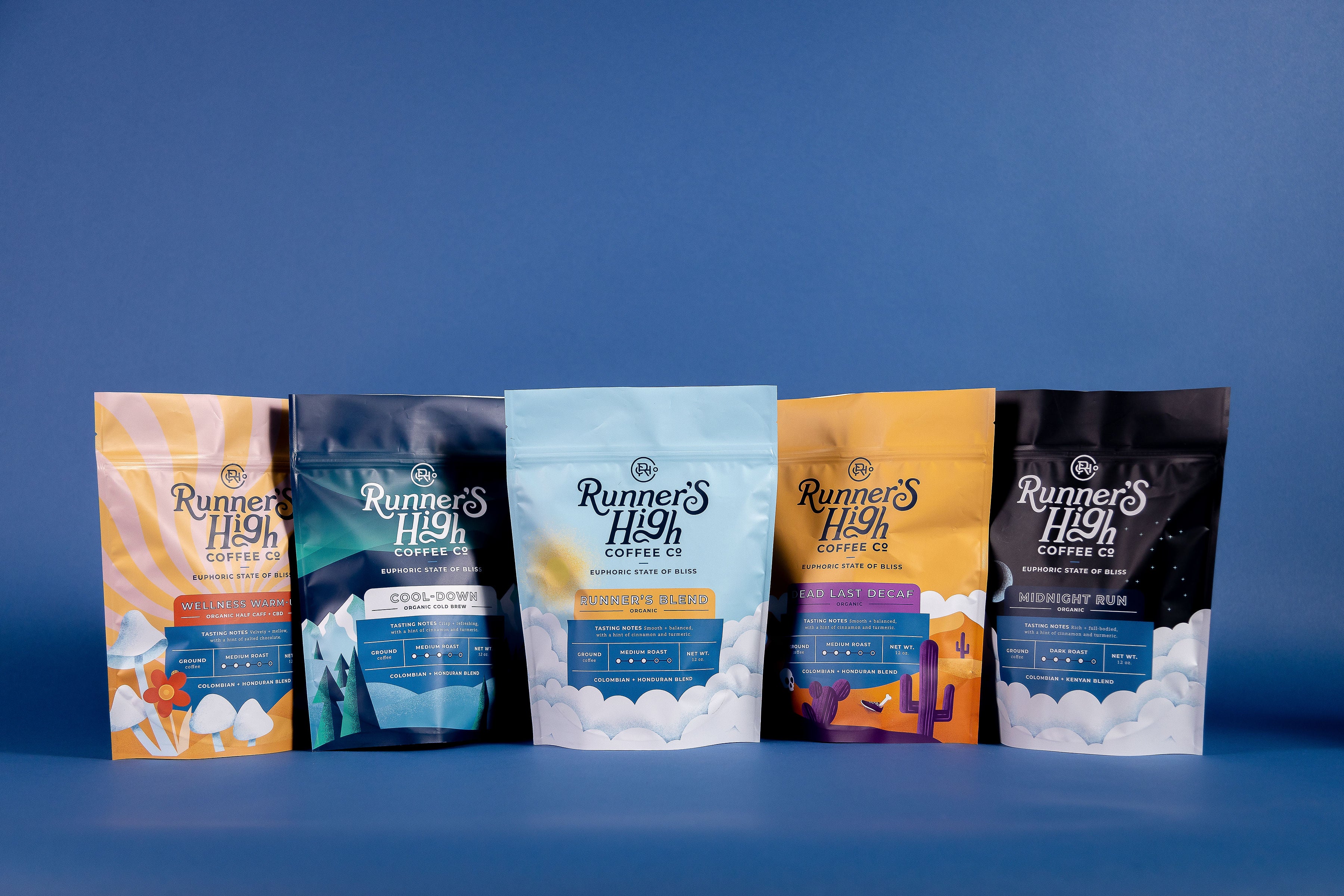 12 oz. Ground Coffee Bags Runner's High Coffee