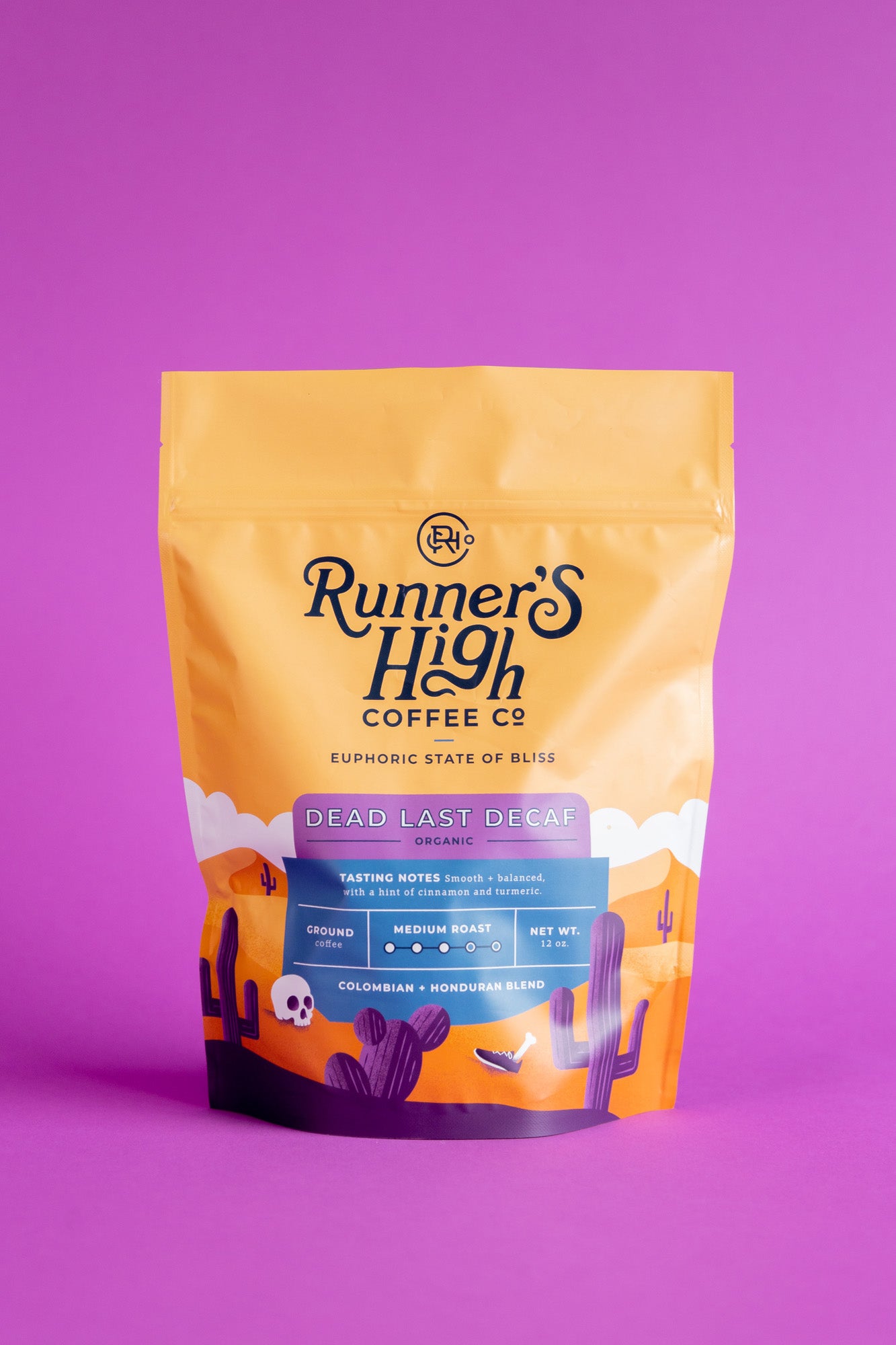 Dead Last Decaf 12oz. Ground Runner's High Coffee